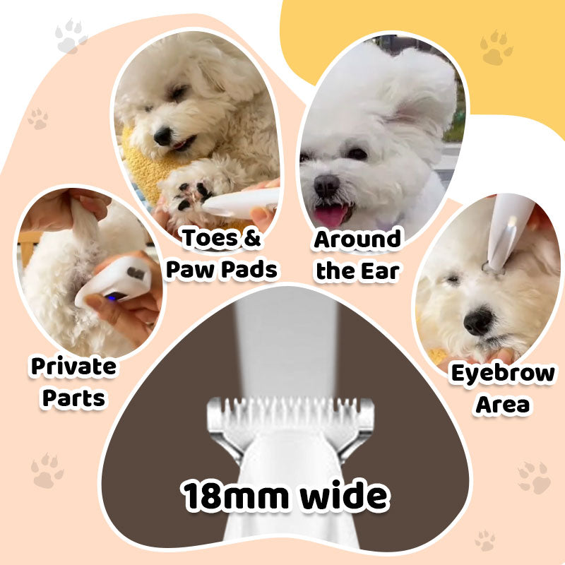 🎉⏰ Limited-time offer today only! 💥⏳Waterproof Rechargeable Pet Shaver with LED Light