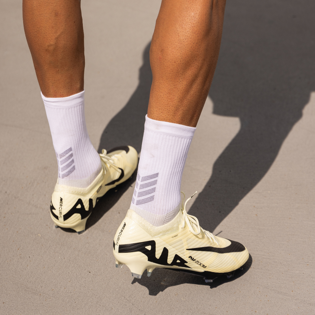 Teqnigrip Crew Sock / White