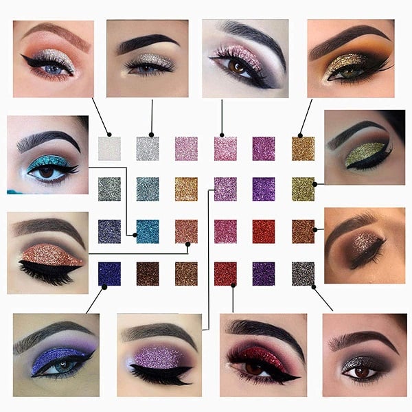 🔥Hot Sale - 60% off🔥✨10 colors glitter shimmer eyes shadow pallet