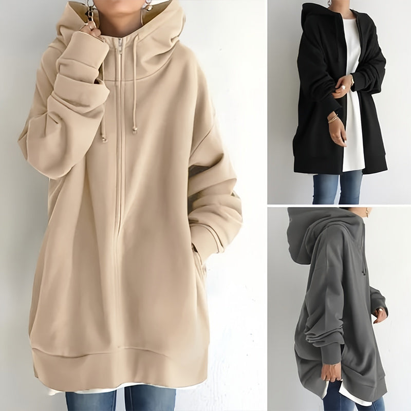 💥Limited Time Special Offer 50% off🔥Women's Autumn/Winter Zipper Hooded Sweater