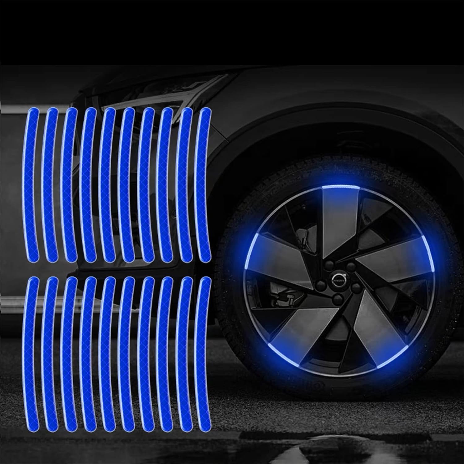 🔥2025 HOT SALE - Buy 1 Get 1 Free🔥Reflective Car Wheel Rim Stickers