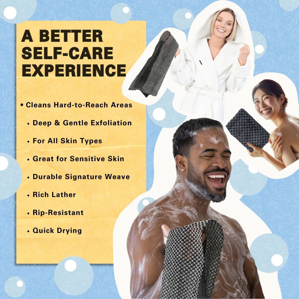 🔥Buy 1 Get 1 Free🧼Antibacterial Exfoliating Shower Towel🚿