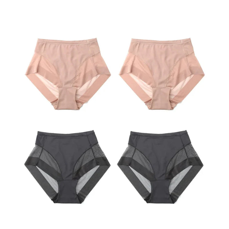 🔥High Waist Ice Silk Shaping Briefs Translucent and sexy