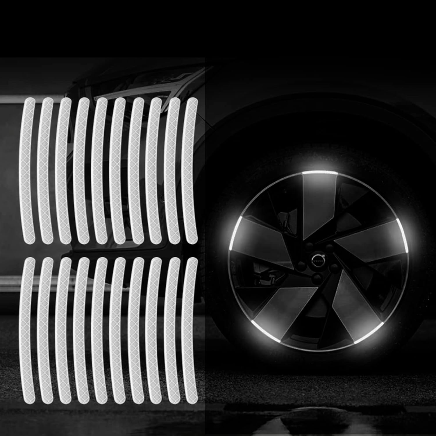 🔥2025 HOT SALE - Buy 1 Get 1 Free🔥Reflective Car Wheel Rim Stickers