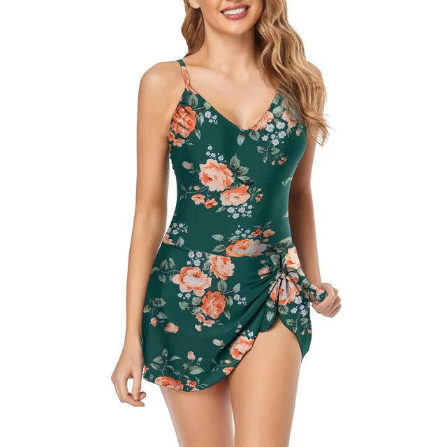 🩱Vacation Sale 49% OFF👙Women's Tummy Control Slim Fit Plus Size One Piece Swimsuit