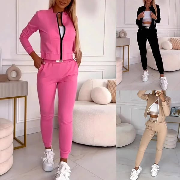 🎉😍Women's 3-Piece Zip-Up Tracksuits