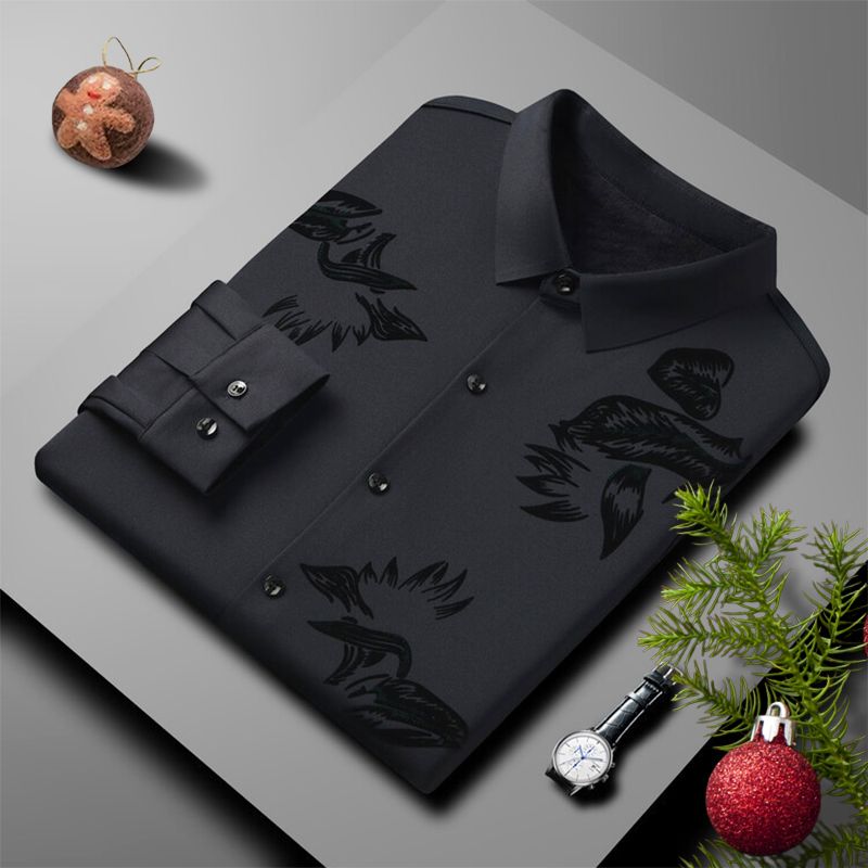 Men's Casual Thickened Warm Fleece Shirt