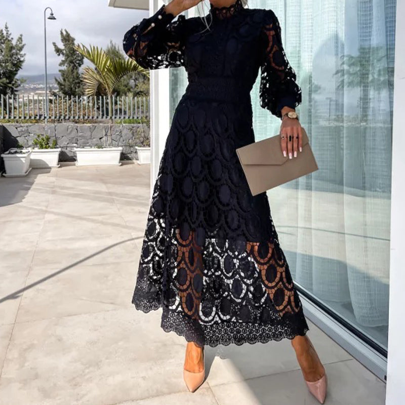 💖Limited Sale 50% OFF💖Women's Elegant Long-Sleeve Lace Dress