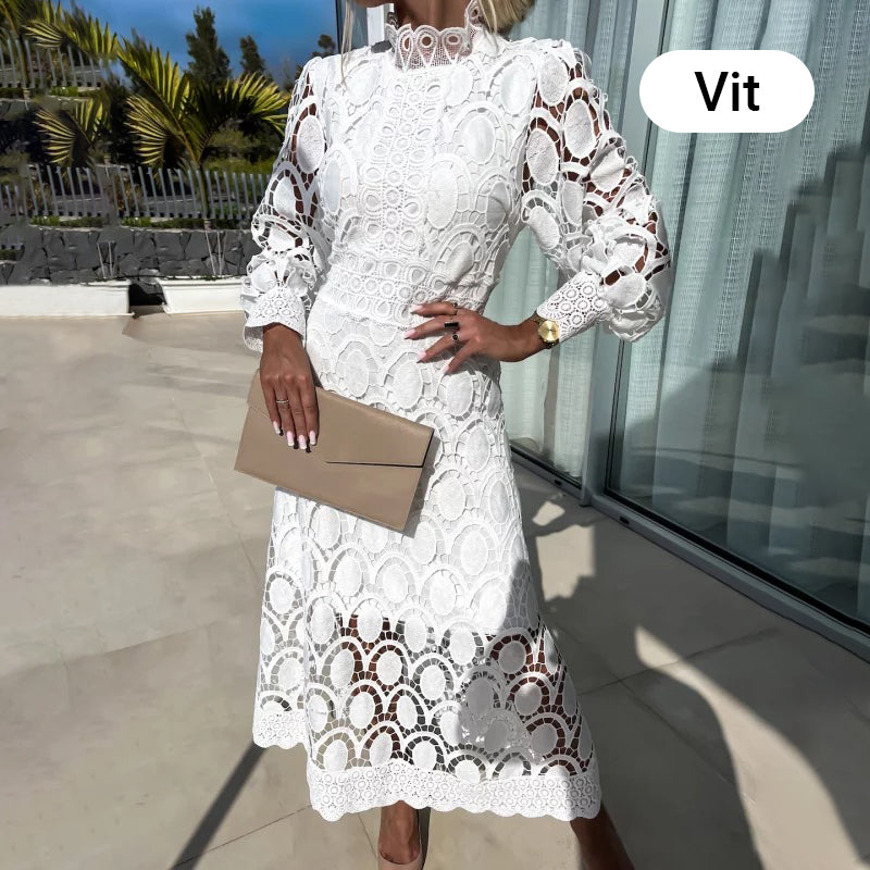 💖Limited Sale 50% OFF💖Women's Elegant Long-Sleeve Lace Dress