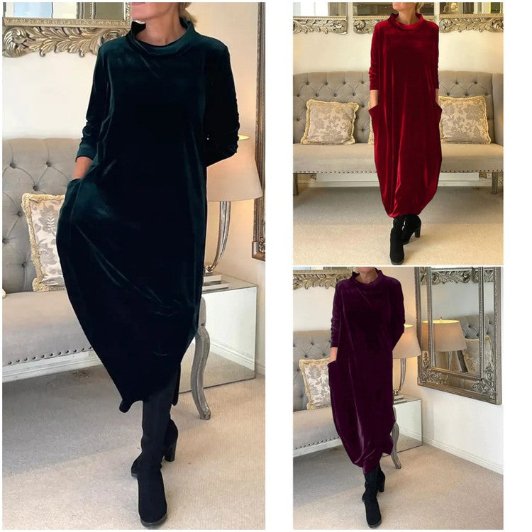 🌸Hot Sale 50% OFF🌸New slimming long dress with round neck.