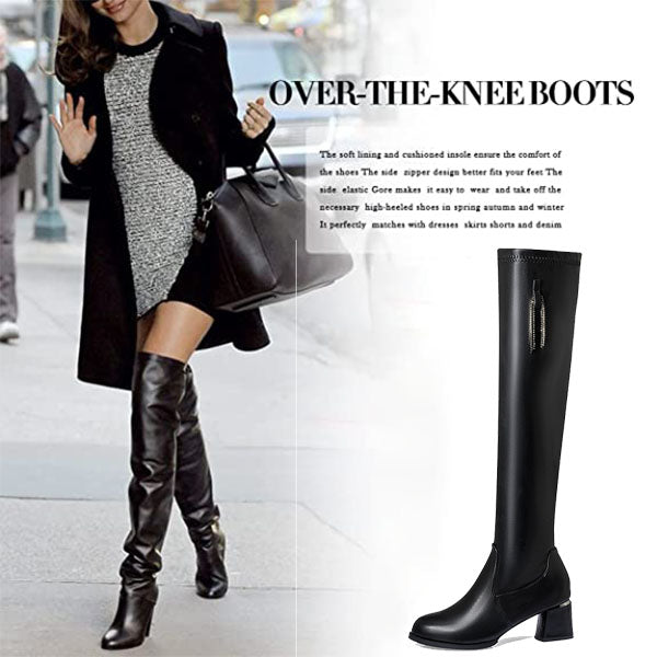 💖Autumn-Winter Series✨ Warm Leather Boots for Women ✨Look Slim