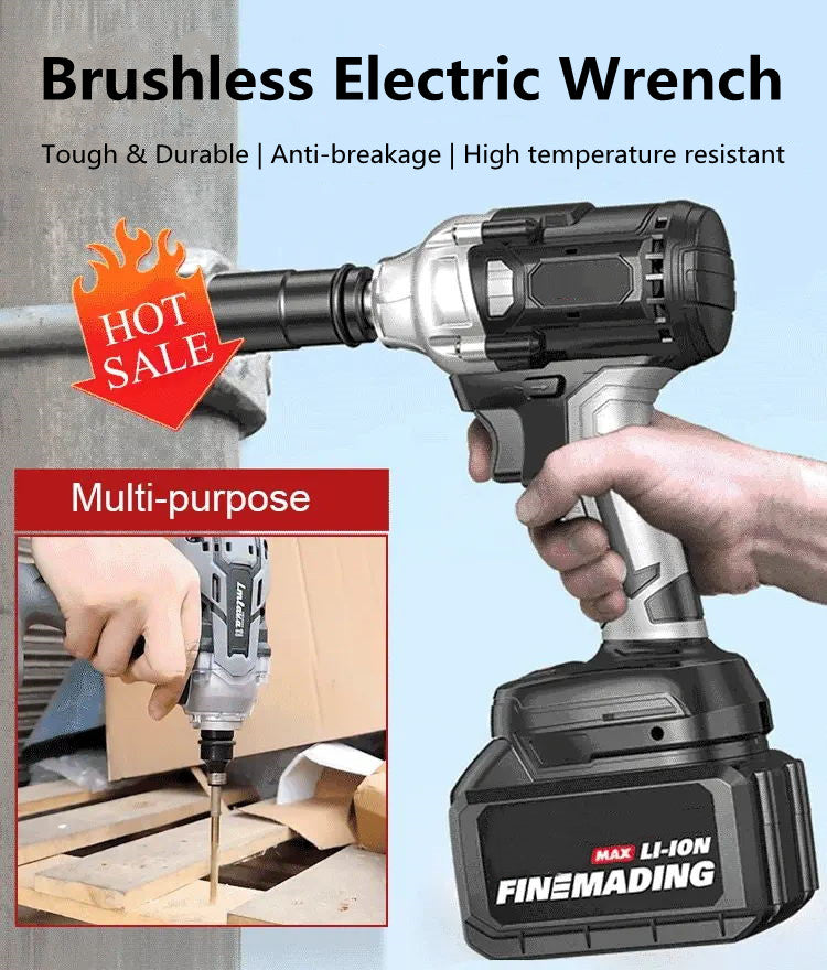 💥🔧 Hot Sale! Brushless Electric Wrench for Ultimate Power and Precision