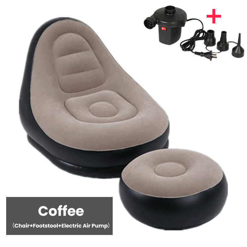 [Thoughtful Gift] Thickened Inflatable Bean Bag Chair For Adults With Footstool