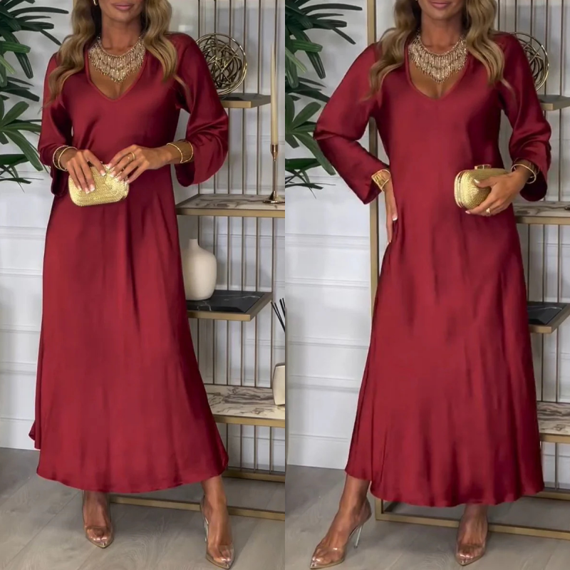 🔥Limited Time 50% Off 🔥Elegant Glossy Maxi Dress