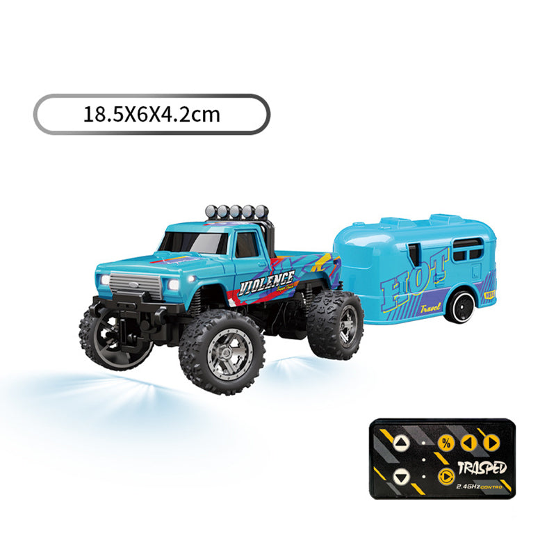 Alloy LED Lights Remote Control Car Model