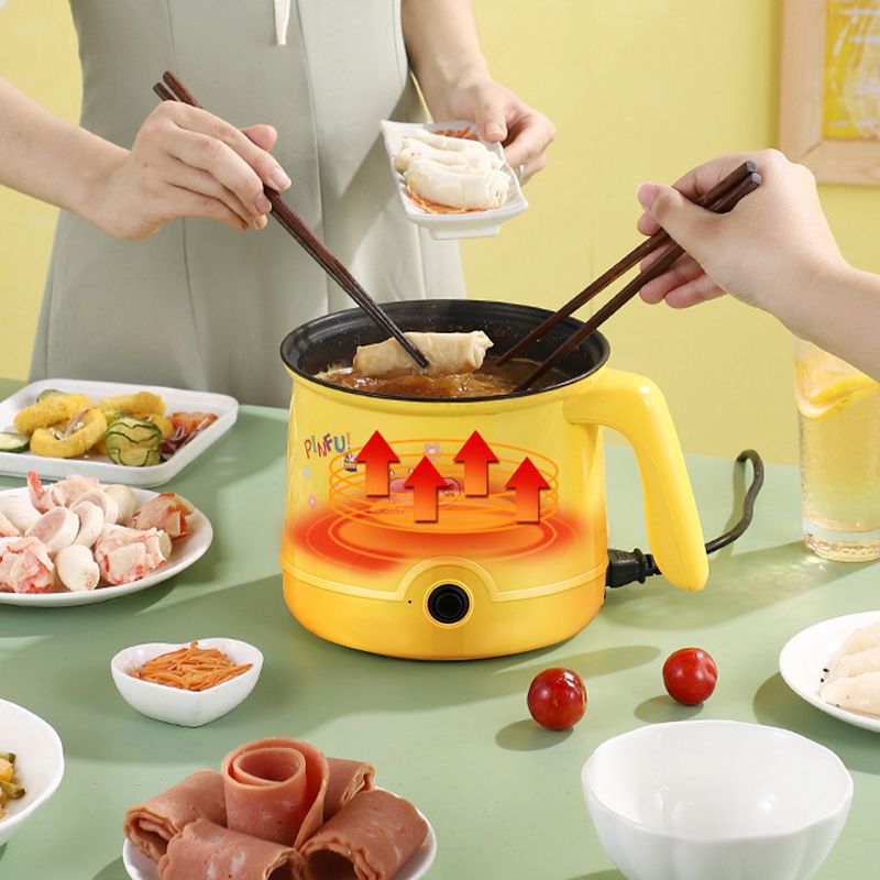 Multi-functional Non-stick Mini Electric Hot Pot with Steamer