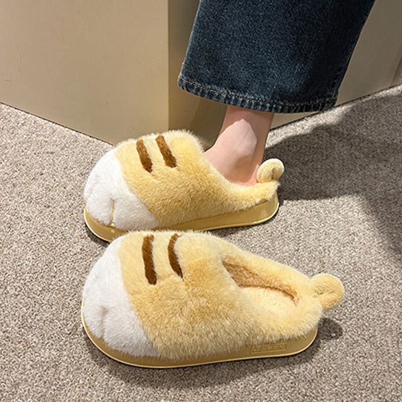 Winter Fluffy Plush Warm Slippers