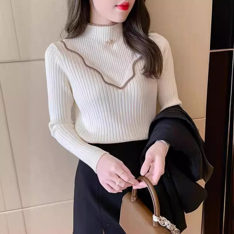 ✨Winter Offer💖Women's Sweet Mock Neck Sweater for Fall & Winter Layering