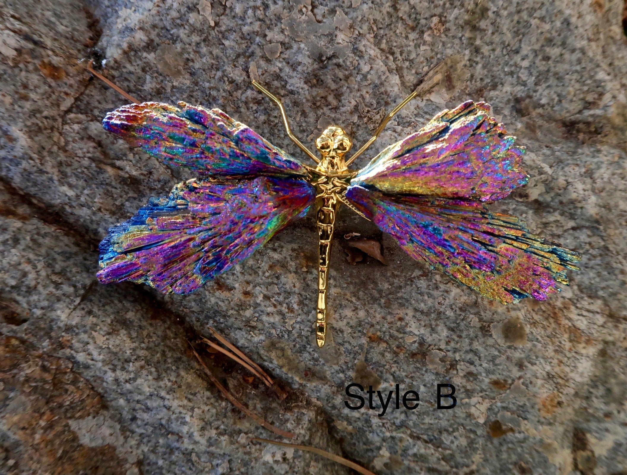 Aura Tourmaline Kyanite Dragonfly