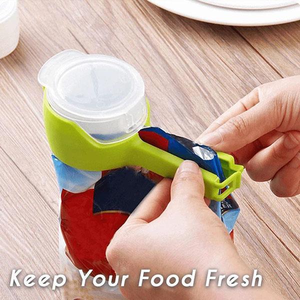 Seal And Pour Food Storage Bag Clip