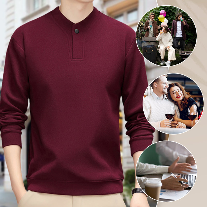 Men’s Plush-LinedThickened Pullover