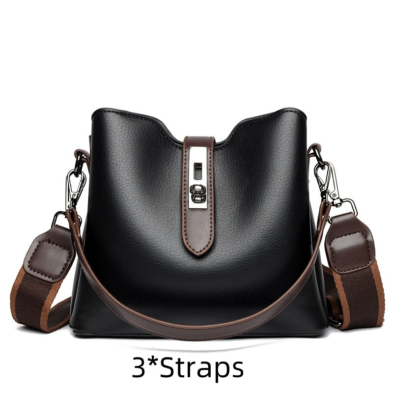 PU Leather Multi-Layer Large Capacity Crossbody