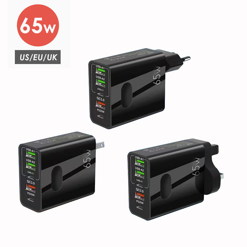 [Practical Gift] 65W Multiple-Ports Fast Charger