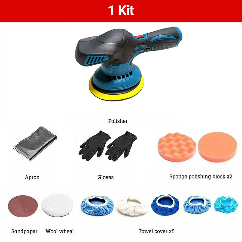 Cordless Car Buffer Polisher Kit