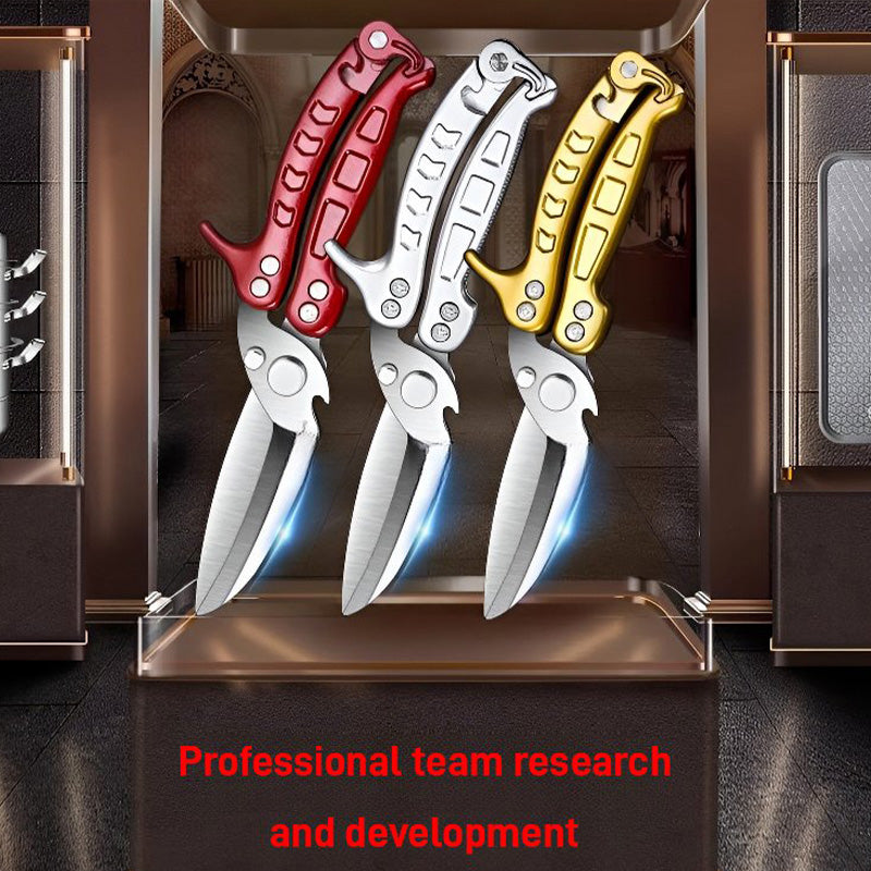 💯Limited Time Half Price-🍖 All Steel Multi-Purpose Kitchen Scissors for Cutting Chicken and Meat ✂️