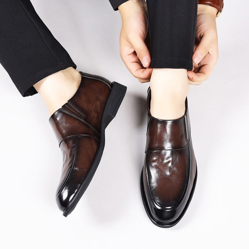 Men's Business Casual Slip-On PU Leather Shoes