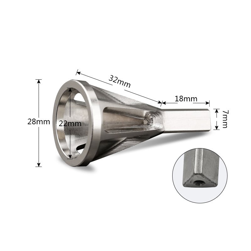 Stainless steel deburring tool