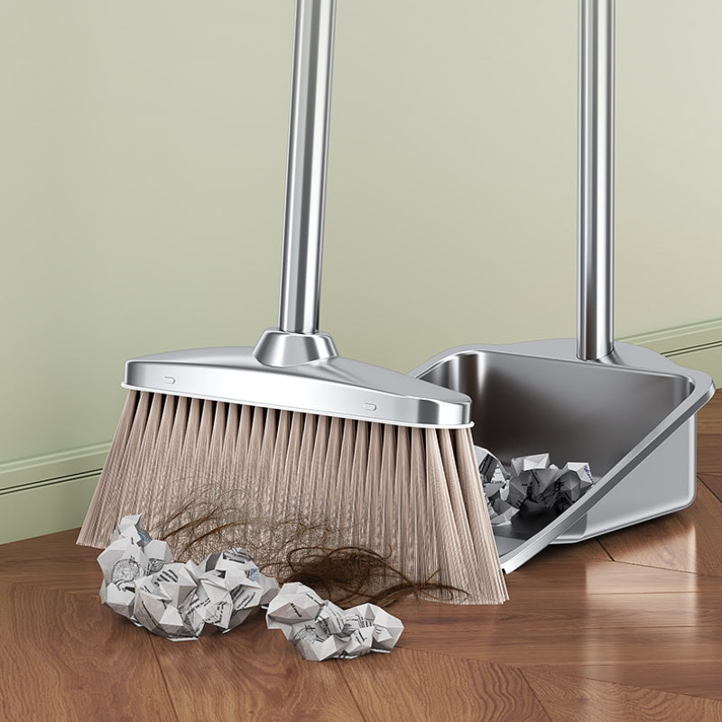 Stainless Steel Hangable Broom & Dustpan Set